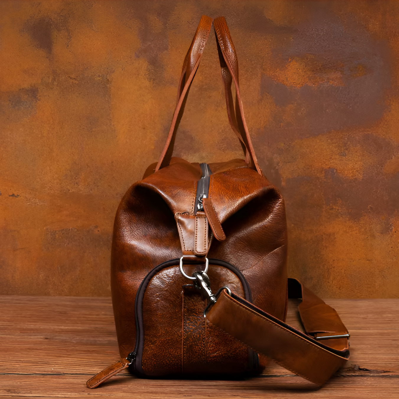 Fontana- Cowhide Leather Duffle Bag