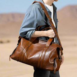 Fontana- Cowhide Leather Duffle Bag