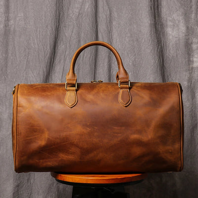 Cowhide Leather Duffle Bag